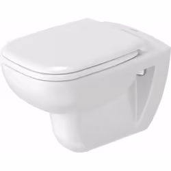 Le pack WC suspendu Rimless D-Code de Duravit se compose d'une cuvette suspendue Rimless qui séduit par sa forme arrondie pou ...