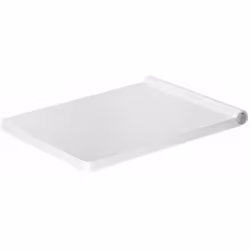 Abattant WC avec couvercle couleur : blanc matériau : thermoplastique amovible charnières en acier allié sans fonction de fer ...
