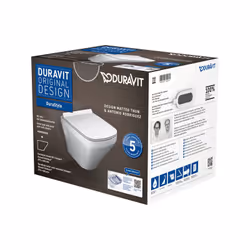Toilettes murales Duravit DuraStyle Compact Ensemble sans rebord Duravit inclus dans la livraison : toilettes murales Duravit ...