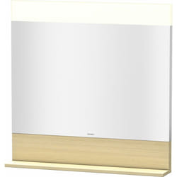 Duravit - Miroir carré led 80 x 80 Cm étagère chêne VE751207171 800 mm