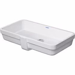 Duravit Vero Air lavabo à encastrer 60x31cm avec trop-plein sans banc à trous de coulée sans trou de coulée Installation par  ...
