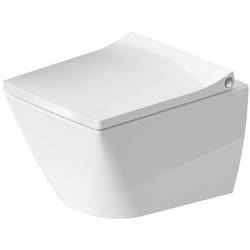 Viu - wc suspendu Compact, Rimless, DuraFix, avec WonderGliss, blanc alpin 25730900001 - Duravit