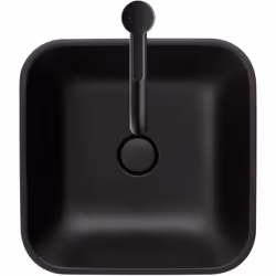 Duravit Happy D.2 Plus lavabo sur le dessus, 400x400 mm, poli, sans trop-plein, sans banc à trous de coulée sans trou de coul ...