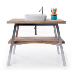 Duravit - Cape Cod Évier à poser, 460 x 460 mm, avec îlot de