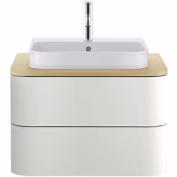 Duravit Happy D.2 Plus Console 1 console avec une découpe 650x480 mm pour consoles Sous-construction de lavabos pour lavabo H ...