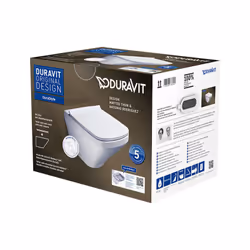 Ensemble Duravit DuraStyle Wall-WC se composant de WC mural Duravit Rimless 255109000000 lavages Durafix inclus LEF Classe 1  ...