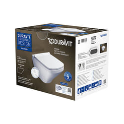 Duravit - DuraStyle wc mural Rimless Set 455109, y compris siège