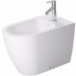 Duravit ME par Starck Stand-Bidet Stand-Bidet retour au mur avec trop-plein avec banc à trous de coulée Montage inclus 370 x  ...