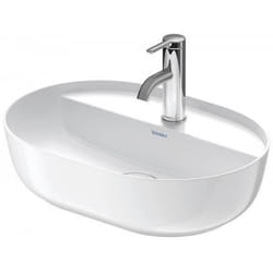Vasque à poser - DURAVIT - Luv - 50x40cm - Sans trop-plein - Avec robinet inclus