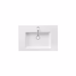 Duravit White Tulip 1x lavabo largeur : 750 mm x profondeur : 490 mm 1 trou pour robinet avec débordement rectangulaire avec  ...
