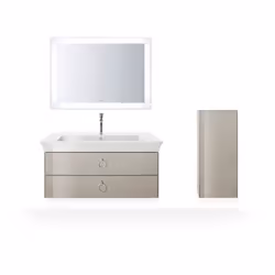 Duravit White Tulip 1x lavabo largeur : 1050 mm x profondeur : 490 mm 1 trou pour robinet avec débordement rectangulaire avec ...