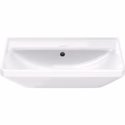 Duravit D-Neo 1 x lavabo Détails du produit montage mural avec banquette pour robinetterie sans trou de robinetterie, avec tr ...