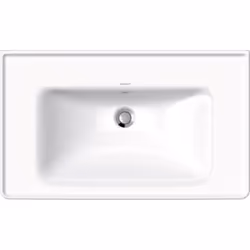 Duravit D-Neo 1 x lavabo Détails du produit montage mural avec banquette pour robinetterie et tablettes latérales sans trou d ...