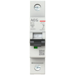AEG - elfaplus 6KA B13A disjoncteur 1 pôle - interrupteur ls compact avec caractéristique b pour une protection fiable contre les