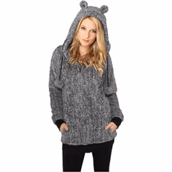 Sweatshirt femme Urban Classic teddy zip