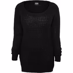 Urban Classics TB739, Adulte, Femelle, Pull, Noir, M, SML