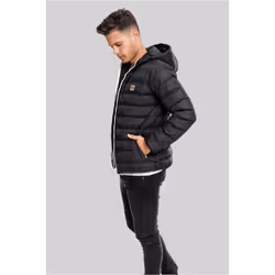 Urban Classics TB863, Blouson coupe-vent, Mâle, Adulte, XL, SML, Noir, Blanc