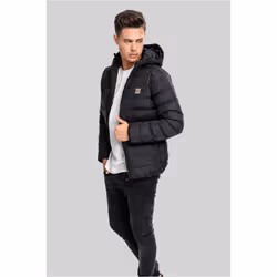 Urban Classics TB863, Blouson coupe-vent, Mâle, Adulte, 2 pochettes, Nylon, Polyamide, Noir