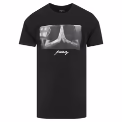 Mister Tee Pray, Tee-shirt, Adulte, Mâle, Noir, L, SML