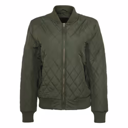 Urban Classics TB806, Bomber, Femelle, Adulte, 2 pochettes, Polyester, Olive