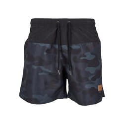 Urban Classics Block Boxeurs de natation Noir, Bleu, Camouflage