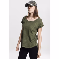 Urban Classics TB1196, Tee-shirt, Adulte, Femelle, Olive, L, États-Unis d'Amérique