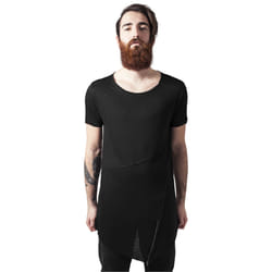 T-shirt grandes tailles Urban Classic long front zip
