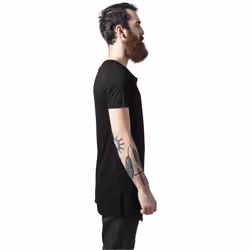 T-shirt grandes tailles Urban Classic long front zip