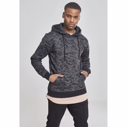 Urban Classics TB1411 Herren Kapuzenpullover Sweat Camo Bomber Hoody Mehrfarbig (Dark Camo 784), Small