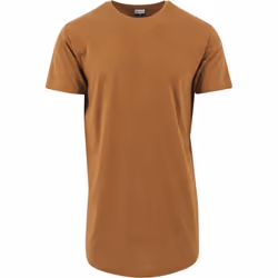 T-shirt long - Urban Classics - SHAPED - 100% coton - Marron - Manches longues