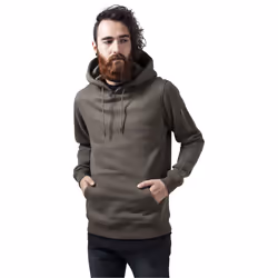 Urban Classics TB1408 Herren Kapuzenpullover Sweat Bomber Hoody, Gr. Medium, Grün (olive 176)