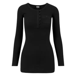 Urban Classics TB1297-00007-0046 Tee-shirt Col boutonné Manches longues Coton, Elastane