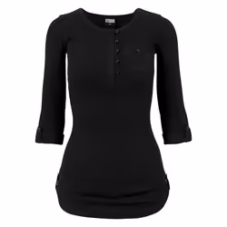 Urban Classics TB1297-00007-0051 Tee-shirt Col boutonné Manches longues Coton, Elastane - Vue supplémentaire 6