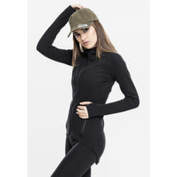 Sweatshirt à capuche femme Urban Classic athletic interlo zip