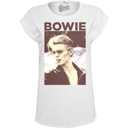 T-shirt Femme - Mister Tee - David Bowie - 100% Coton - Manches Courtes - Col Rond