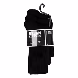 Urban Classics TB1471-00007-0038, Chaussettes d’athlétisme, Noir, Adulte, Unisexe, Athlétique, Coton, Elastane, Polyester