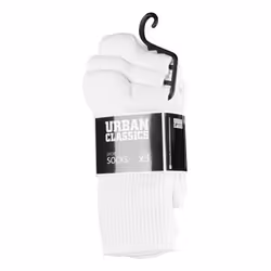 Urban Classics TB1471-00220-0076, Chaussettes d’athlétisme, Blanc, Adulte, Unisexe, Athlétique, Coton, Elastane, Polyester