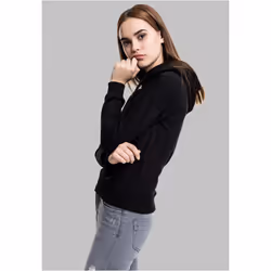 Sweatshirt à capuche femme Urban Classic côtelés
