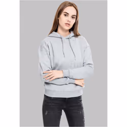 Urban Classics TB1524 Damen Kapuzenpullover Ladies Hoodie, Grau (grey 111), Small