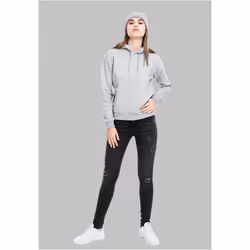 Sweatshirt à capuche femme Urban Classic basic côtelés - Vue supplémentaire 5