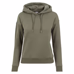 Sweatshirt à capuche femme Urban Classic basic côtelés