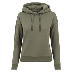 Sweatshirt à capuche femme Urban Classic basic côtelés