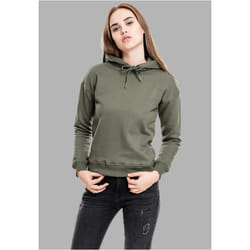 Sweatshirt à capuche femme Urban Classic basic côtelés