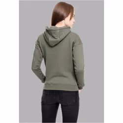 Sweatshirt à capuche femme Urban Classic basic côtelés