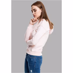 Urban Classics TB1524 Damen Kapuzenpullover Ladies Hoodie, Rosa (pink 185), X-Small