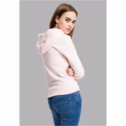 Sweatshirt à capuche femme Urban Classic basic côtelés