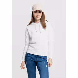 Urban Classics TB1524 Damen Kapuzenpullover Ladies Hoodie, Weiß (white 220), Small