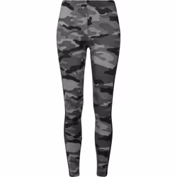 Urban Classics TB1530, Leggings, Femelle, Adulte, Noir, Camouflage, Gris, S, EUE