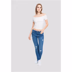 Urban Classics TB1500 Haut (vêtement) Encolure ballerine Manche courte Coton, Elastane