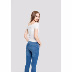 Urban Classics TB1500 Haut (vêtement) Encolure ballerine Manche courte Coton, Elastane - Vue supplémentaire 5